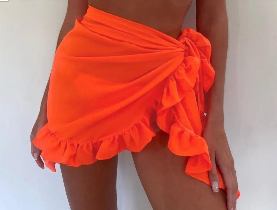 SunSeeker™️ RuffleWrap Beach Skirt