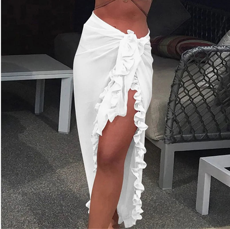 SunSeeker™️ Ruffle Sarong Skirt
