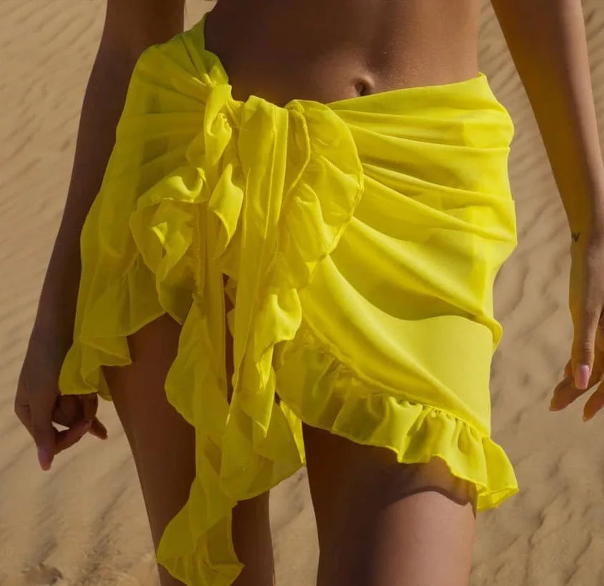 SunSeeker™️ RuffleWrap Beach Skirt