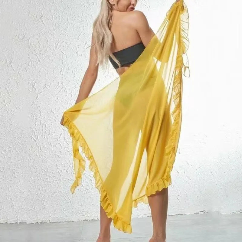 SunSeeker™️ Ruffle Sarong Skirt