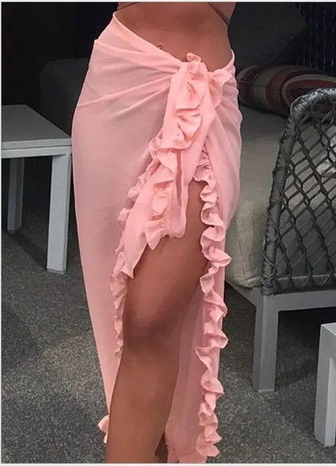 SunSeeker™️ Ruffle Sarong Skirt